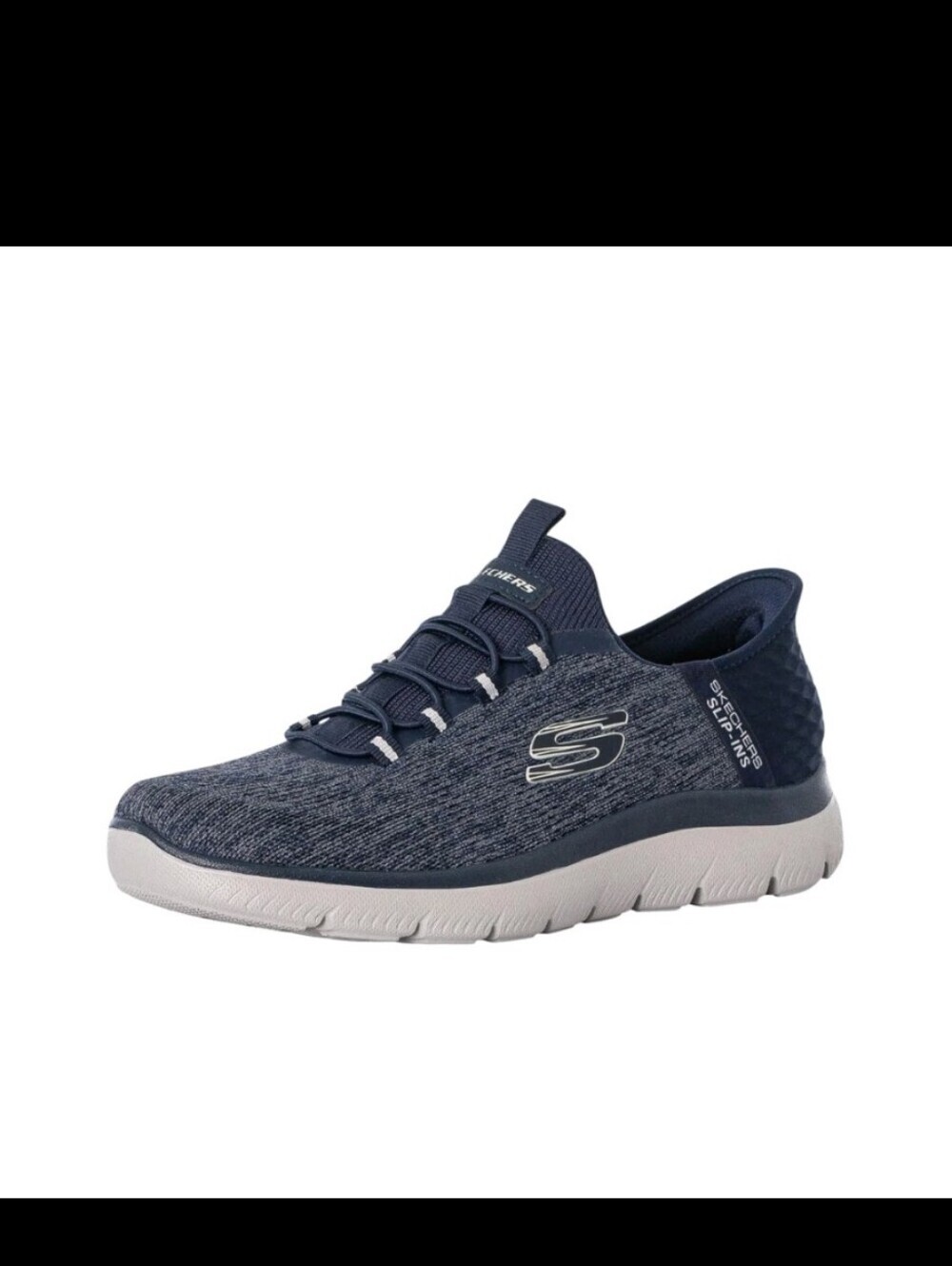 Skechers Men's Summits Key Pace Hands Free Slip-in Sneaker, Navy - Picture 5 of 9